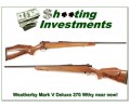 [SOLD] Weatherby Mark V Deluxe 270 Wthy Mag XX Wood